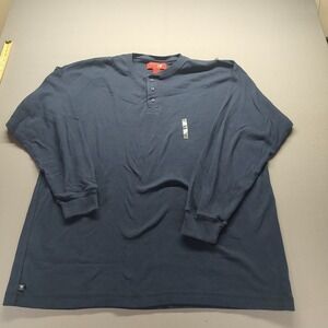 Old College Inn Men's Shirt Blue Long Sleeve Pullover Size 2x